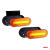 Lampa obrysowa LED OM-01-O owalna pomarańczowa AMI-48093