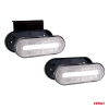 Lampa obrysowa LED OM-01-W owalna biała AMIO-02375-48098