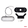 Lampa obrysowa LED OM-01-W owalna biała AMIO-02375-48099