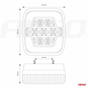 Lampa tylna zespolona LED RCL-05-LR lewa prawa AMI-48048