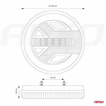 Lampa tylna zespolona LED RCL-06-LR lewa prawa AMI-48063
