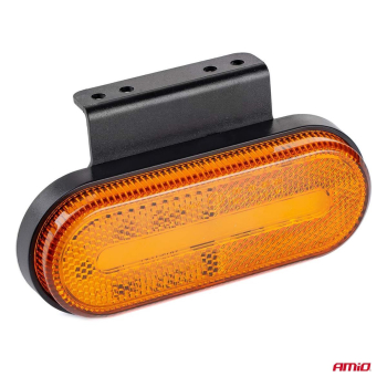 Lampa obrysowa LED OM-01-O owalna pomarańczowa AMI-48090