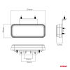 Lampa obrysowa LED OM-02-W prostokątna biała AMIO--48108