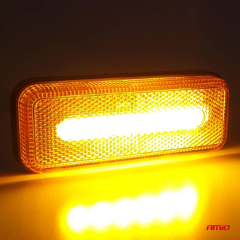 Lampa obrysowa LED OM-02-O prostokątna pomarańczow-48103