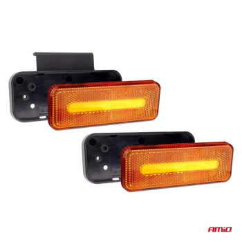 Lampa obrysowa LED OM-02-O prostokątna pomarańczow-48105