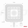 Lampa robocza szperacz AWL13 77 LED 12V 24V AMIO-0-48235