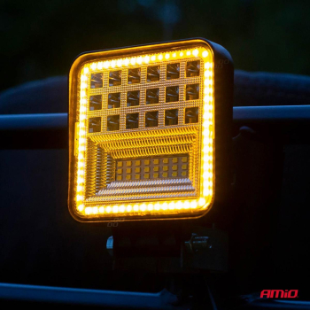 Lampa robocza szperacz AWL12 42 LED 12V 24V AMIO-0-48221