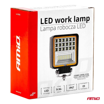 Lampa robocza szperacz AWL12 42 LED 12V 24V AMIO-0-48227