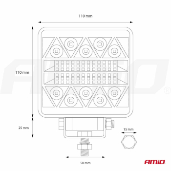 Lampa robocza halogen LED szperacz AWL15 26LED AMI-48264