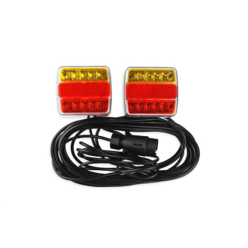 Zestaw świateł LED do przyczepki na magnes 12V AMI-48765
