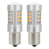 Żarówki LED CANBUS BAU15S PY21W Pomarańczowa Amber