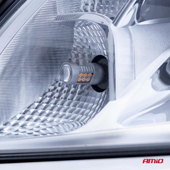 Żarówki LED CANBUS BAU15S PY21W Pomarańczowa Amber-48902