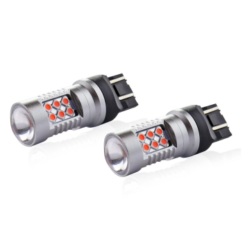 Żarówki LED CANBUS 24SMD T20 WR21/5W Red Czerwone -48911
