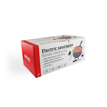 Rondel garnek elektryczny z pokrywką do samochodu -49197