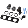 Gniazdo zapalniczki 12v USB woltomierz Czerwony wy-42