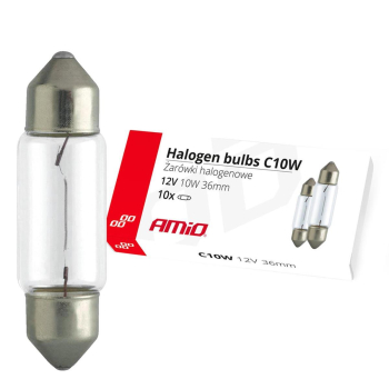 Żarówki halogenowe C10W Festoon 36mm 12V 1 szt. A