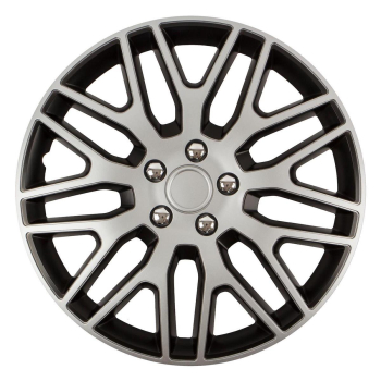 Kołpak DAKAR NC 17" SILVER&BLACK ze śrubami chrom