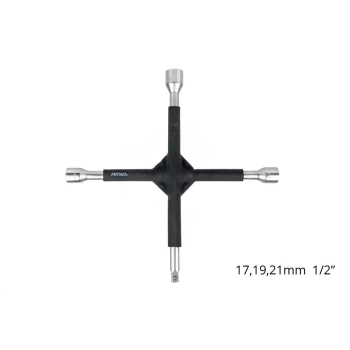 Klucz krzyżakowy gumowany 17 mm 19 mm 21 mm 1/2" A