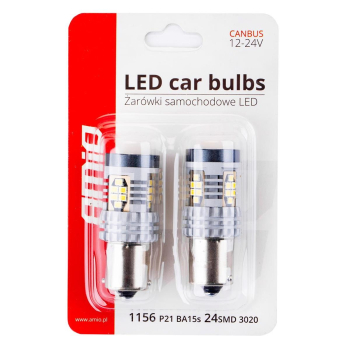 Żarówki LED CANBUS 3020 24SMD 1156 BA15S P21W R10W-50776