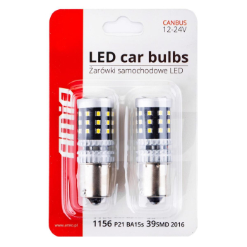 Żarówki LED CANBUS 2016 39SMD 1156 BA15S P21W R10W-50783