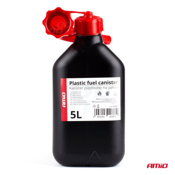Kanister plastikowy, czarny 5L AMiO-02887-50946