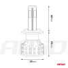 Żarówki samochodowe LED COB 4Side AMiO HB3 AMIO-02-51042