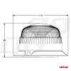 Lampa ostrzegawcza mini kogut 18 LED magnes R65 R1-51760