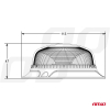Lampa ostrzegawcza mini kogut 18 LED śruby niska R-51794