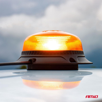 Lampa ostrzegawcza mini kogut 18 LED śruby niska R-51793