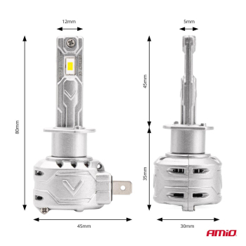 Żarówki samochodowe LED X2 Series AMiO H1 AMIO-029-52067