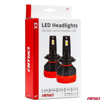 Żarówki samochodowe LED seria X3 H3 6500K Canbus A-52162