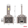 Żarówki żarniki LED AMiO XD D1S D1R AMIO-03310-53338