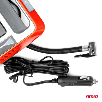 Kompresor samochodowy cyfrowy pompka 12V LED LCD A-53745