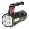 Latarka akumulatorowa 4LED + COB 1200mAh AMIO-0327