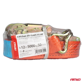 Pas transportowy z napinaczem 5000kg 50mm 12m AMIO-54662