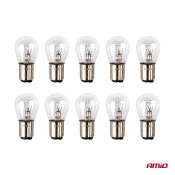 Żarówki halogenowe P21/4W 12V BAZ15d 1szt. AMIO-0-54871