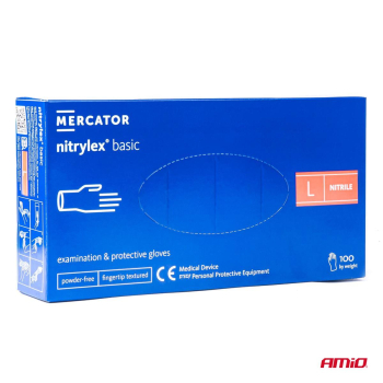 Rękawice nitrylowe Mercator Nitrylex Basic r. L-54908