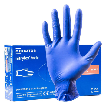 Rękawice nitrylowe Mercator Nitrylex Basic r. XL