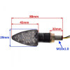 KIERUNKOWSKAZ BIAŁY KLOSZ LED CARBON LEWY-55845