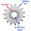 ZĘBATKA PRZÓD ZDAWCZA 15z 525 DO BENELLI TRK 502X-6274