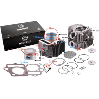 CYLINDER I GŁOWICA MOTOROWER 110 POZIOME-65023