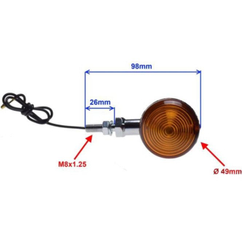 KIERUNKOWSKAZ CHROM BULLET WSPORNIK 8mm-65599