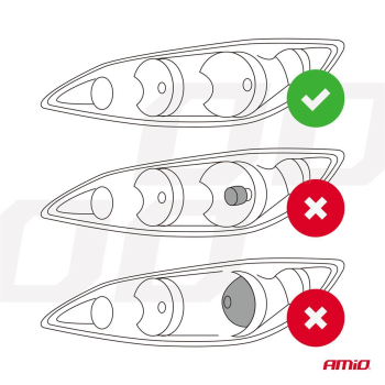 Żarówki samochodowe LED seria PL Lens H7 soczewka -65946
