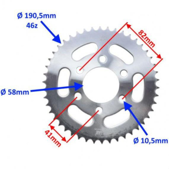 ZĘBATKA TYŁ 46z 428 DO KEEWAY RKF RKR 125CC-66777