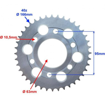 ZĘBATKA TYŁ 40z 428  DO ZIPP PRO-67135