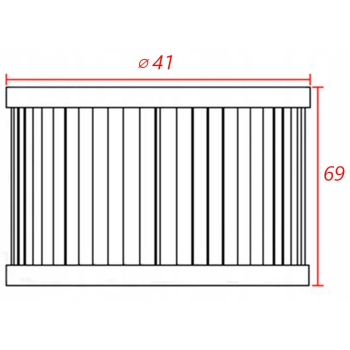 FILTR OLEJU HIFLO HF655 SXF/EXCF 250 '06-'12, EXC4-69149