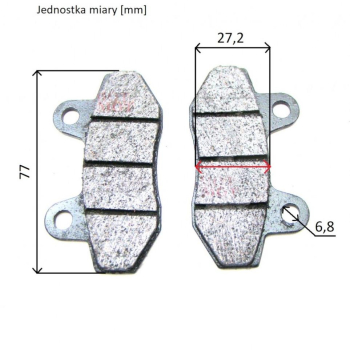 Klocki Hamulca Hydraulicznego Przód Kpl Ferodo M16-69429