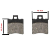 Klocki Hamulcowe Power Force 40x49,9x7 Mm -69552