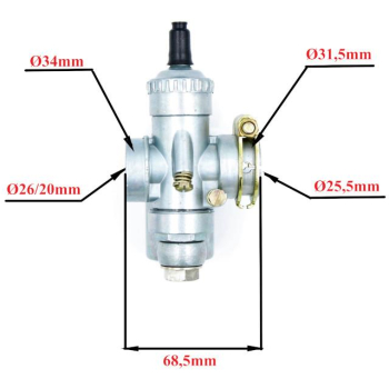 GAŹNIK POWER FORCE WSK 125 WFM SHL OSA (G20)  GZC0-70590