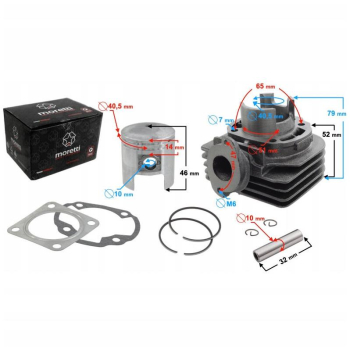 Cylinder do skutera 2T 50cc, TGB/Suzuki-71223